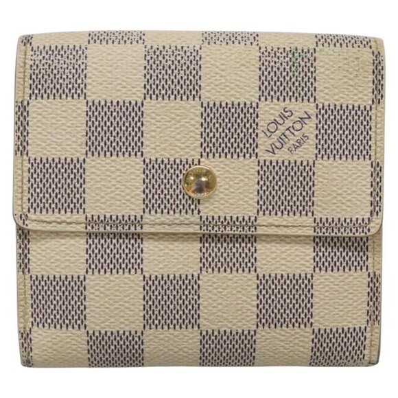 LOUIS VUITTON Damier Azur Portefeuille Elise Trifold Wallet - Picture 1 of 14